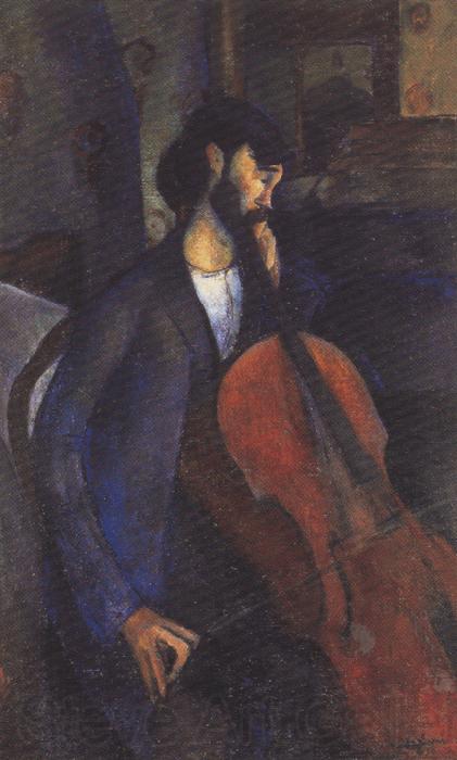 Amedeo Modigliani The Cellist (mk39) Norge oil painting art